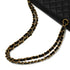 VINTAGE CHANEL PARIS LIMITED EDITION MATELASSE CHAIN SHOULDER BAG BLACK LAMB SKIN GOLD HARDWARE 90328929
