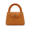 VINTAGE CHANEL HAND BAG ORANGE CAVIAR SKIN GOLD HARDWARE 90339162