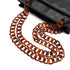 VINTAGE CHANEL PLASTIC CHAIN SHOULDER BAG TORTOISESHELL BLACK LAMB SKIN 90328120