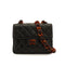 VINTAGE CHANEL PLASTIC CHAIN SHOULDER BAG TORTOISESHELL BLACK LAMB SKIN 90331808