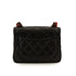 VINTAGE CHANEL PLASTIC CHAIN SHOULDER BAG TORTOISESHELL BLACK LAMB SKIN 90331808