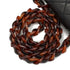 VINTAGE CHANEL PLASTIC CHAIN SHOULDER BAG TORTOISESHELL BLACK LAMB SKIN 90331808