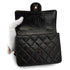 VINTAGE CHANEL PLASTIC CHAIN SHOULDER BAG TORTOISESHELL BLACK LAMB SKIN 90331808
