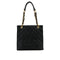 VINTAGE CHANEL PST CHAIN TOTE BAG BLACK CAVIAR SKIN GOLD HARDWARE 90317909