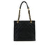 VINTAGE CHANEL PST CHAIN TOTE BAG BLACK CAVIAR SKIN GOLD HARDWARE 90317909