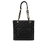 VINTAGE CHANEL PST CHAIN TOTE BAG BLACK CAVIAR SKIN GOLD HARDWARE 90321624