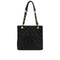 VINTAGE CHANEL PST CHAIN TOTE BAG BLACK CAVIAR SKIN GOLD HARDWARE 90344088
