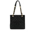 VINTAGE CHANEL PST CHAIN TOTE BAG BLACK CAVIAR SKIN GOLD HARDWARE 90344088