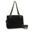 VINTAGE CHANEL PTT CHAIN TOTE BAG BLACK CAVIAR SKIN GOLD HARDWARE 90348240