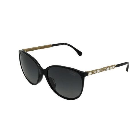 VINTAGE CHANEL RHINESTONE COCOMARK SUNGLASSES GOLD EYEWEAR 90340543