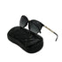 VINTAGE CHANEL RHINESTONE COCOMARK SUNGLASSES GOLD EYEWEAR 90340543