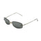 VINTAGE CHANEL RHINESTONE COCOMARK SUNGLASSES SILVER EYEWEAR 90338281