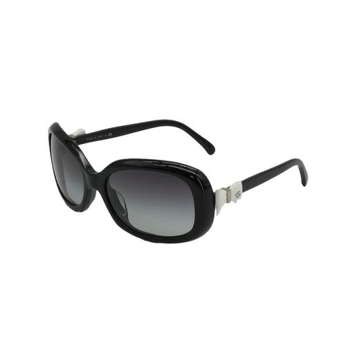 VINTAGE CHANEL RIBBON COCOMARK SUNGLASSES BLACK WHITE EYEWEAR 90340378