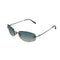 VINTAGE CHANEL RIMLESS SUNGLASSES COCOMARK BLUE SILVER EYEWEAR 90340382