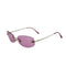 VINTAGE CHANEL RIMLESS SUNGLASSES COCOMARK PURPLE EYEWEAR 90343244