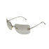 VINTAGE CHANEL RIMLESS SUNGLASSES COCOMARK RHINESTONE CLEAR SILVER EYEWEAR 90340546