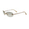 VINTAGE CHANEL RIMLESS SUNGLASSES COCOMARK SILVER EYEWEAR 90340371