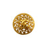 VINTAGE CHANEL ROUND BROOCH COCOMARK GOLD ACCESSORY 95A 90345098