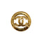 VINTAGE CHANEL ROUND COCOMARK BROOCH GOLD ACCESSORY 94P 90326699
