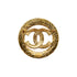 VINTAGE CHANEL ROUND COCOMARK BROOCH GOLD ACCESSORY 94P 90326699
