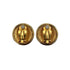 VINTAGE CHANEL ROUND EARRINGS COCOMARK GOLD ACCESSORY 93P 90323103