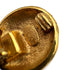 VINTAGE CHANEL ROUND EARRINGS COCOMARK GOLD ACCESSORY 96A 90323109