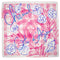 CHANEL CHECKED SCARF CAMELLIA PINK SILK 90337727