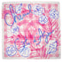 CHANEL CHECKED SCARF CAMELLIA PINK SILK 90337727