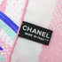 CHANEL CHECKED SCARF CAMELLIA PINK SILK 90337727
