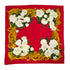 VINTAGE CHANEL SCARF CAMELLIA WHITE RED SILK 90318640