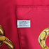 VINTAGE CHANEL SCARF COCOMARK CAMELLIA CHAIN MOTIF RED SILK 90318644