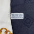 VINTAGE CHANEL SCARF COCOMARK CHAIN MOTIF BLACK BEIGE SILK 90314745
