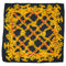 VINTAGE CHANEL SCARF COCOMARK CHAIN PATTERN GOLD BLACK SILK 90341470
