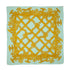 VINTAGE CHANEL SCARF COCOMARK CHAIN PATTERN LIGHT GREEN GOLD SILK 90331694