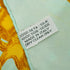 VINTAGE CHANEL SCARF COCOMARK CHAIN PATTERN LIGHT GREEN GOLD SILK 90331694