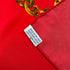 VINTAGE CHANEL SCARF COCOMARK CHAIN PATTERN RED GOLD SILK 90319723