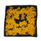 VINTAGE CHANEL SCARF COCOMARK GRAPES PATTERN BLACK YELLOW SILK 90318295