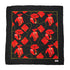 VINTAGE CHANEL SCARF COCOMARK MADEMOISELLE RED BLACK SILK 90325792