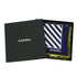 VINTAGE CHANEL SCARF COCOMARK STRIPE PATTERN NAVY WHIITE YELLOW SILK 90340540