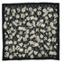 VINTAGE CHANEL SCARF COCOMARK ICON MOTIF WHITE BLACK SILK 90343251