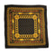 VINTAGE CHANEL SCARF LOGO CHAIN PATTERN KAHKI GOLD SILK 90318649