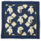 VINTAGE CHANEL SCARF MADEMOISELLE MATELASSE NAVY SILK 90340530