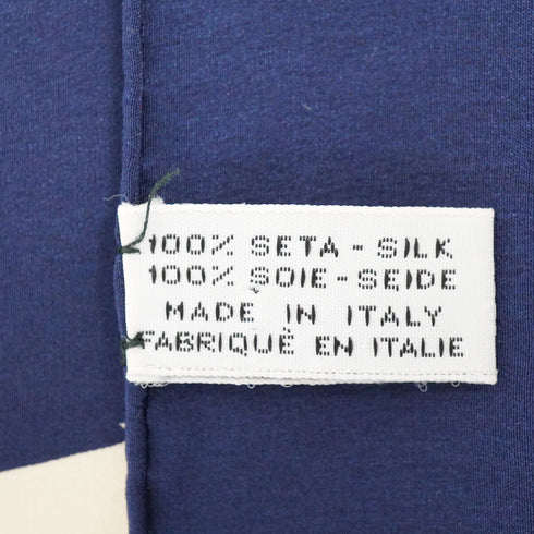 VINTAGE CHANEL SCARF MADEMOISELLE NAVY SILK 90338912