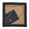 VINTAGE CHANEL SCARF MATELASSE BAG LOGO BLACK BROWN SILK 90322217