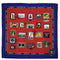 VINTAGE CHANEL SCARF STAMP PATTERN MULTICOLOR SILK 90339440