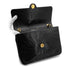 VINTAGE CHANEL SPIRAL CHAIN SHOULDER BAG BLACK LAMB SKIN GOLD HARDWARE 90315438