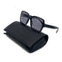 VINTAGE CHANEL SQUARE SHAPE SUNGLASSES LOGO BLACK EYEWEAR 90324633