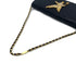 VINTAGE CHANEL STRASS IMPERIAL EAGLE CLUTCH CHAIN SHOULDER BAG RHINESTONE BLACK LAMB SKIN 90304710