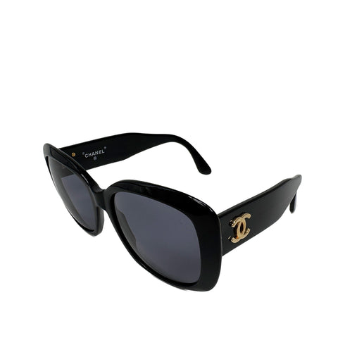 VINTAGE CHANEL SUNGLASSES COCOMARK BLACK EYEWEAR 90318517