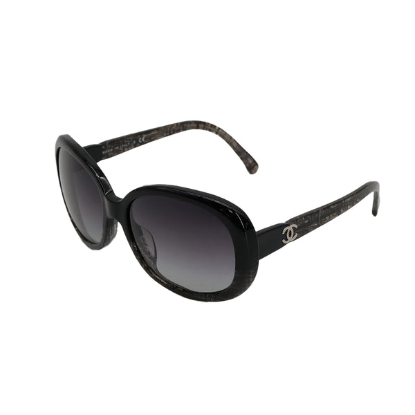 VINTAGE CHANEL SUNGLASSES COCOMARK BLACK EYEWEAR 90322150